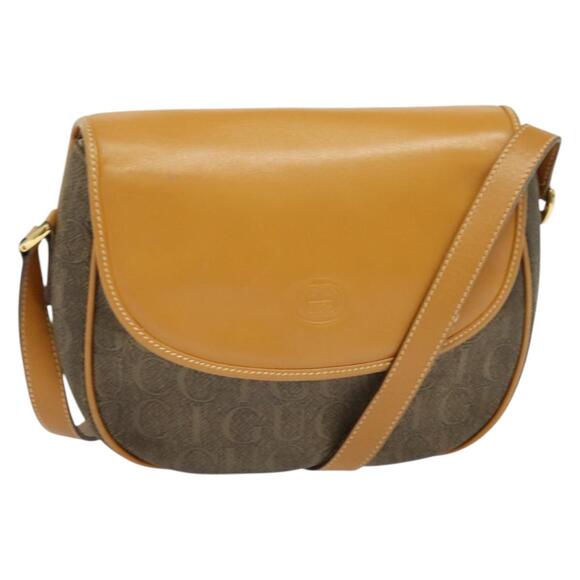 GUCCI Shoulder Bag Pvc Brown Gold 001 084 001 084 - Picture 1 of 16